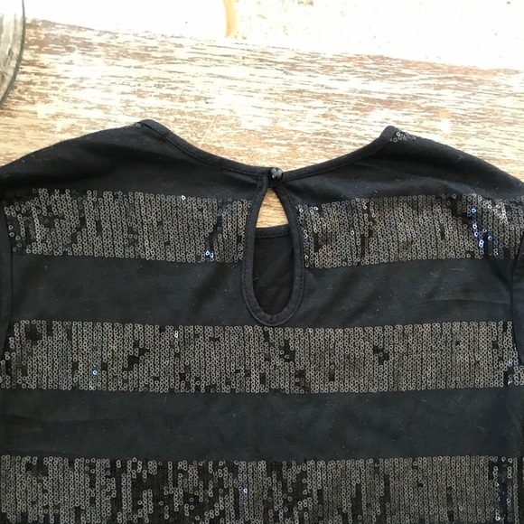 BEAUTIFUL BLACK SEQUIN STRIPED SOPRANO DRESS ✨ - Picture 4 of 9